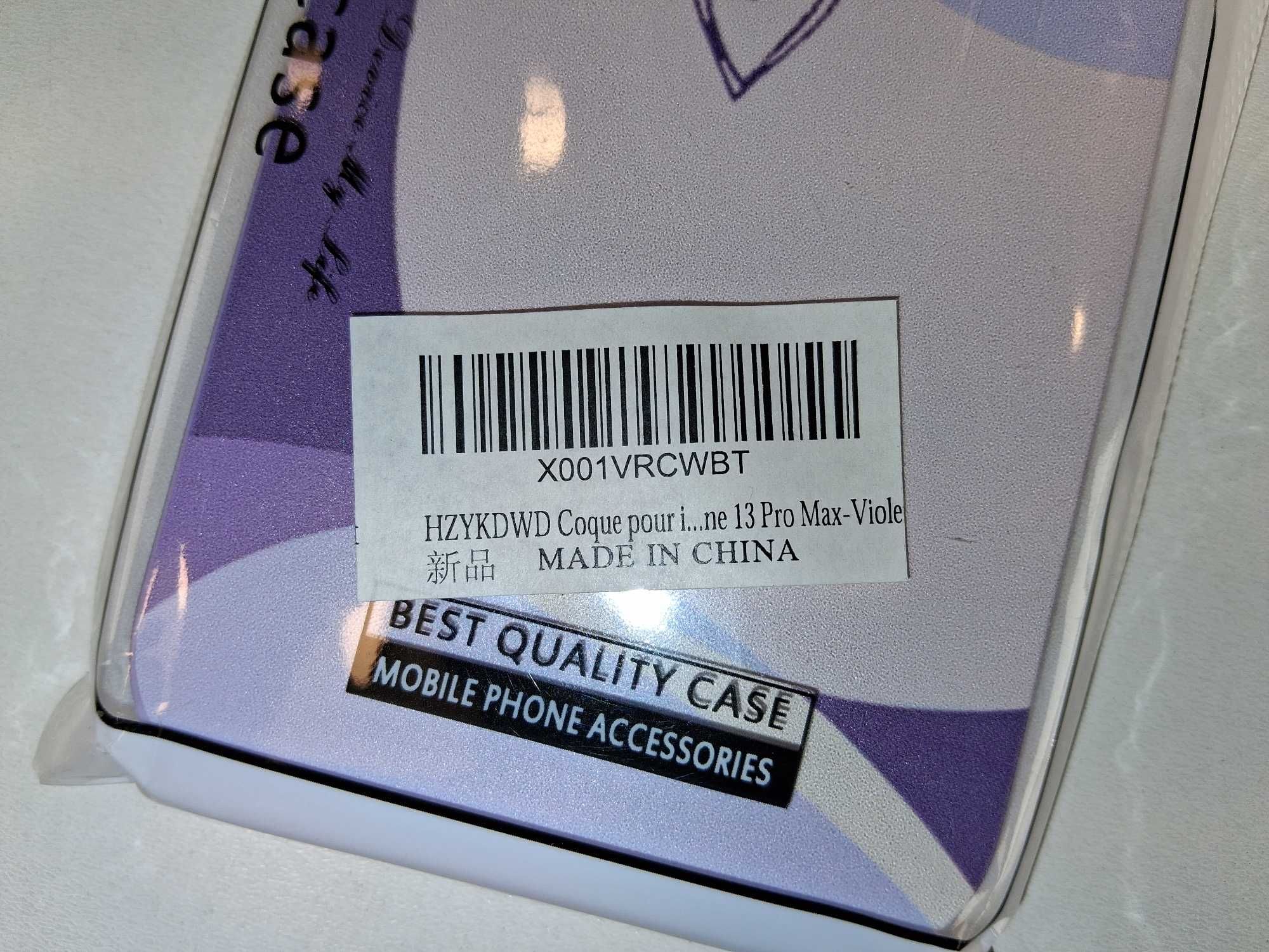 E200 Fioletowe Etui Ochronne na Telefon iPhone 13 Pro Max Nowe