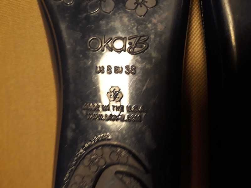 Balerinki Oka-B roz 38 granatowe jak melissa