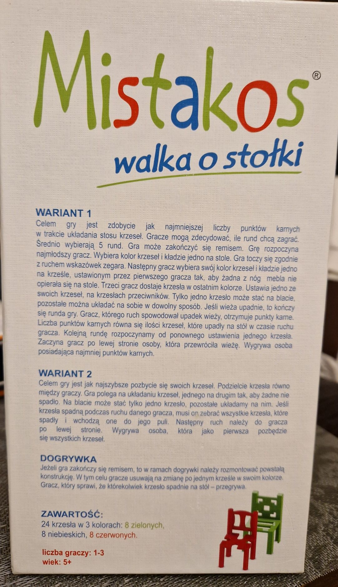 Gra zręcznościowa Mistakos Walka o stołki Trefl