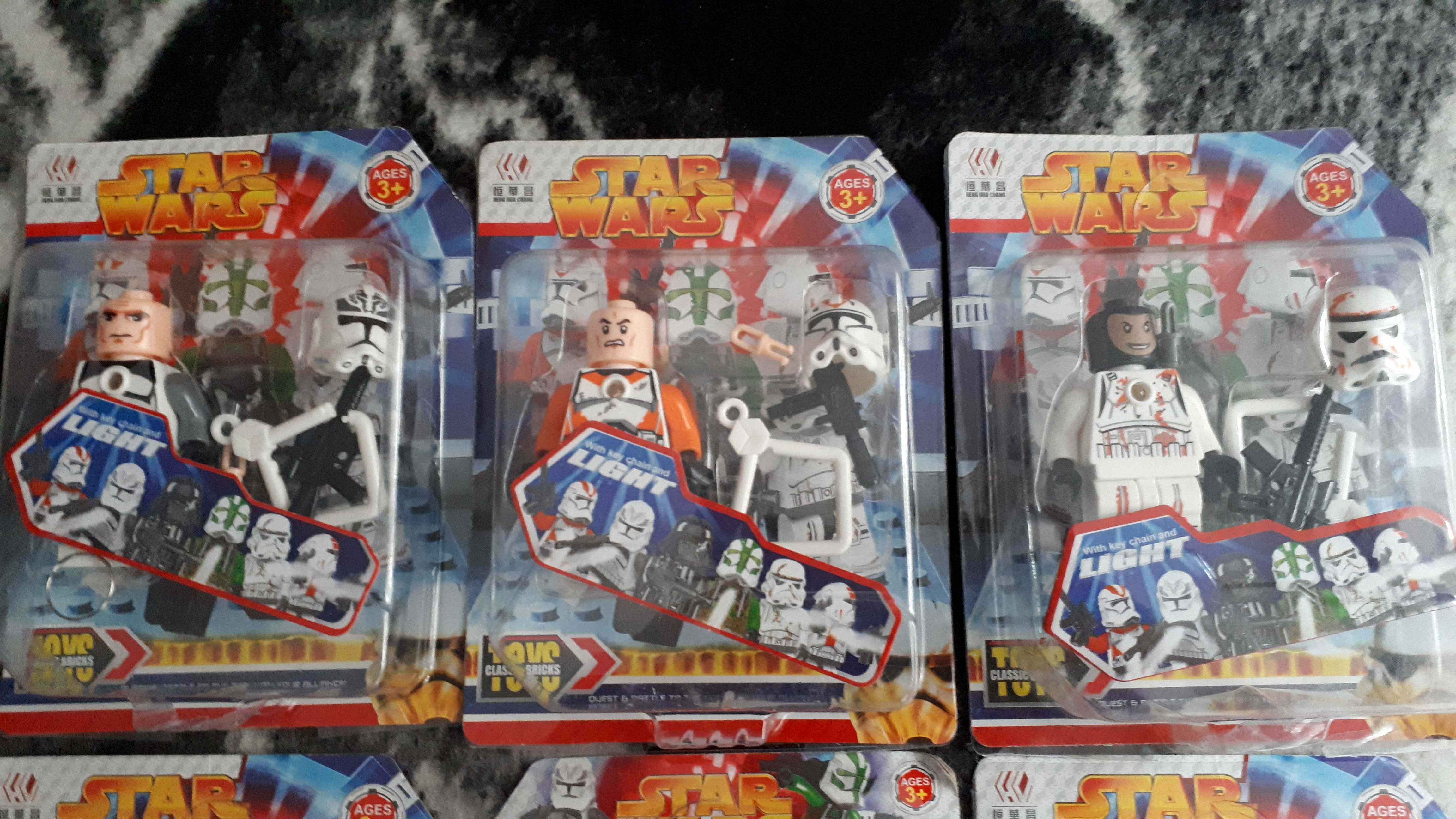 Ludziki Star Wars klocki wysokość 7,5 cm zestaw 6 różnych Vader itd