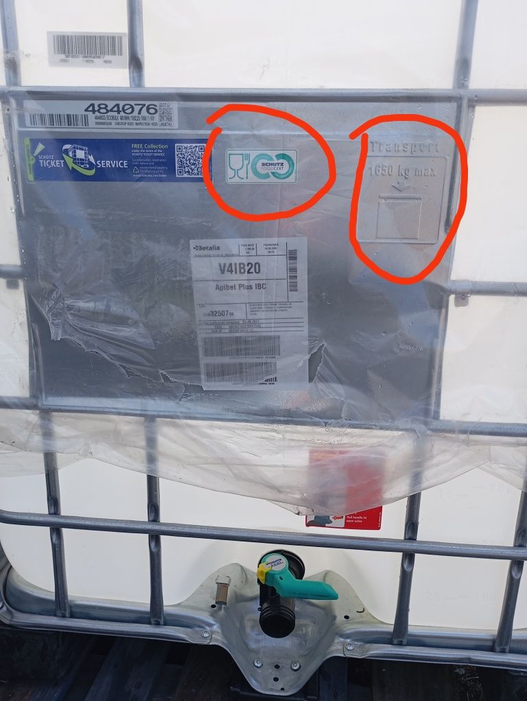 Depósito IBC categoria alimentar