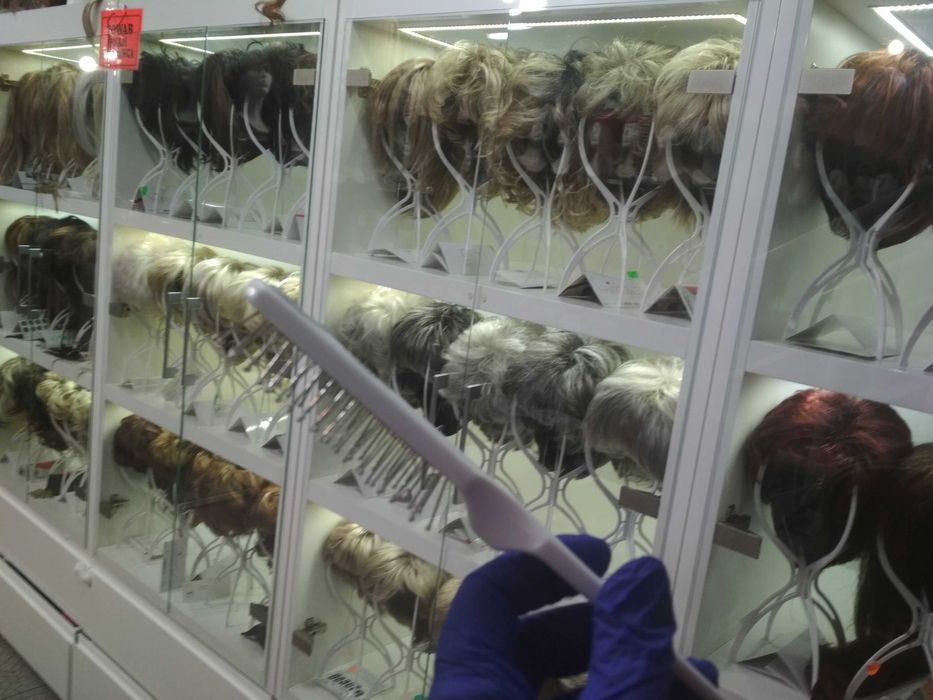 Peruka syntetyczna długie włosy Mono lace termo jak naturalna