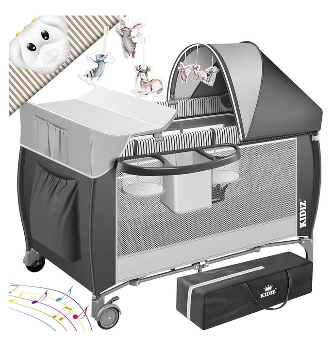 Łóżeczko dziecięce 3 w 1, turystyczne