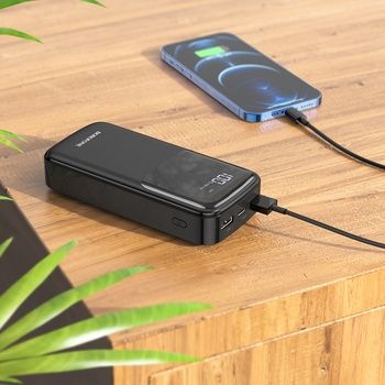 Borofone Power Bank 20000mAh BJ17A Mike - 2xUSB - czarny