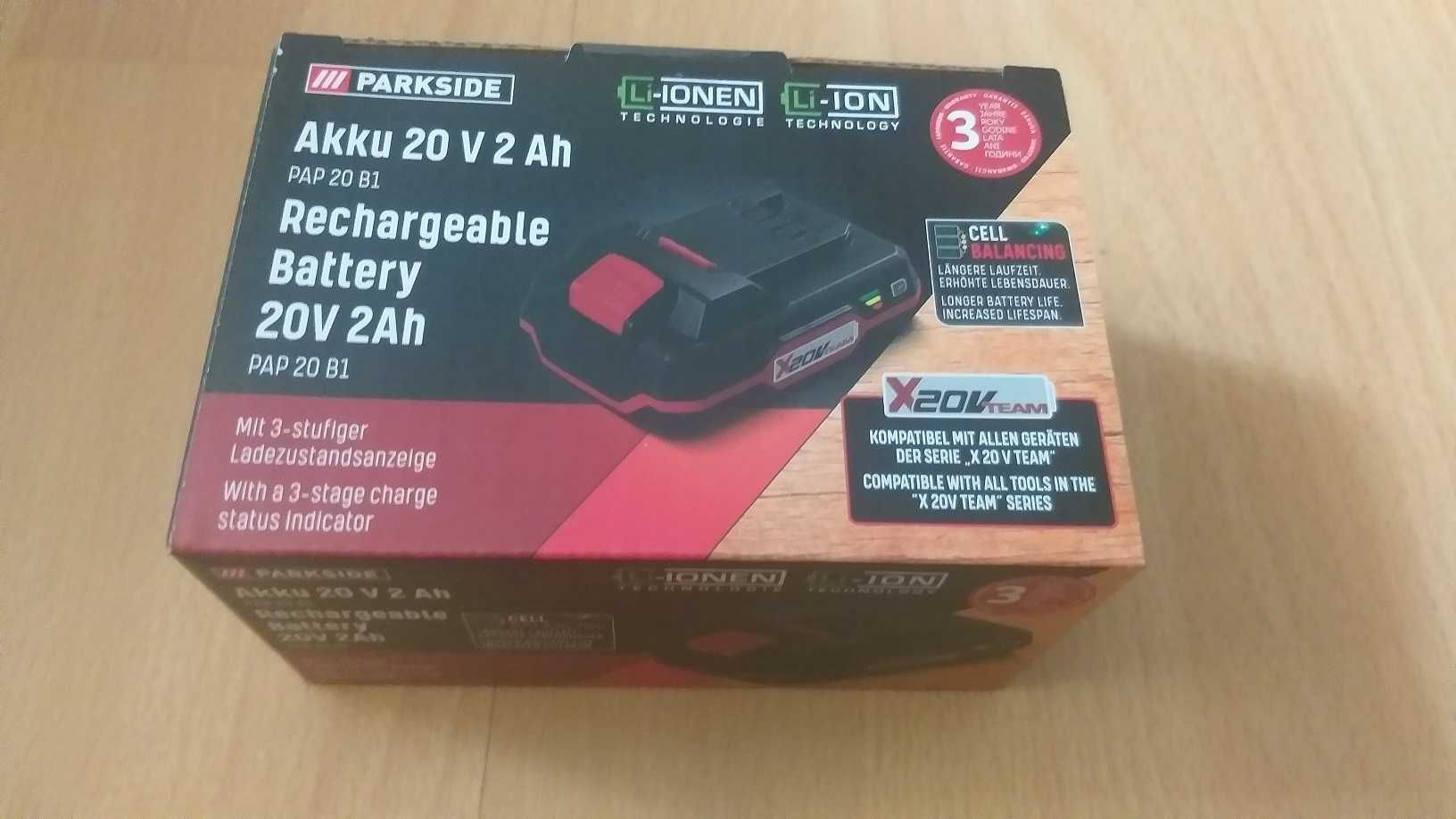 akumulator parkside PAP 20 B1 2ah x20Vteam