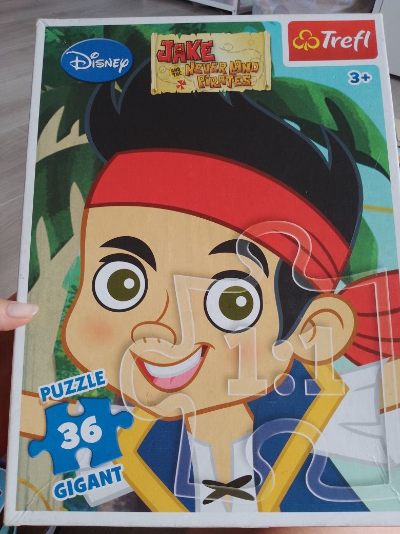 Puzzle gigant od 3lat Jake i piraci 84x58cm