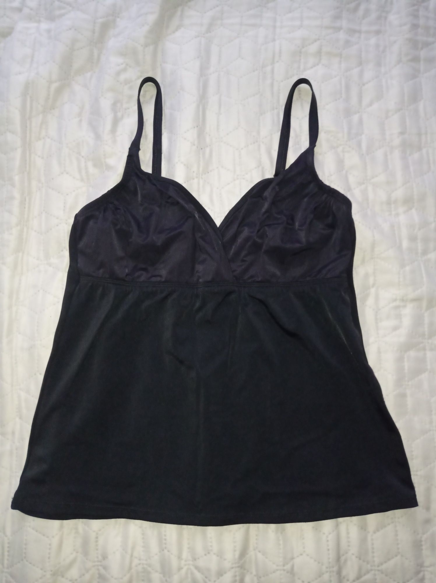 Top kąpielowy czarny tankini r. 42