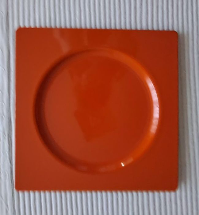 Prato Marcador Laranja em PVC