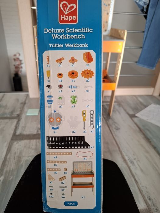 Stolik interaktywny warsztat hape drewniana zabawka