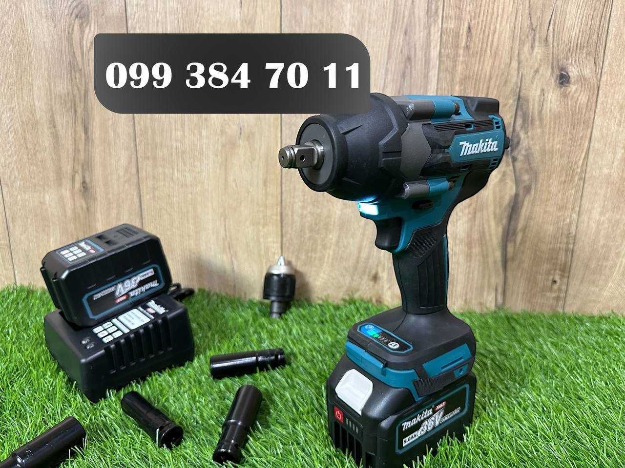 Професійний гайковерт Makita DTW850PRO Гайкокрут із насадками 36V-9Ah