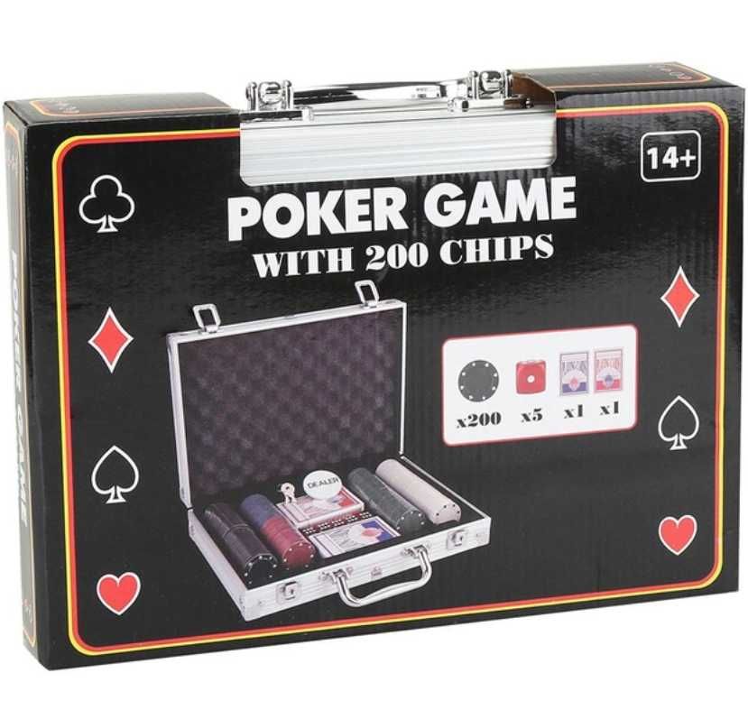 Набор для настольной игры в покер 100, 200 фишек