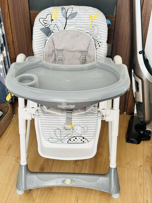 Krzesełko do karmienia Baby Design w bardzo dobrym stanie