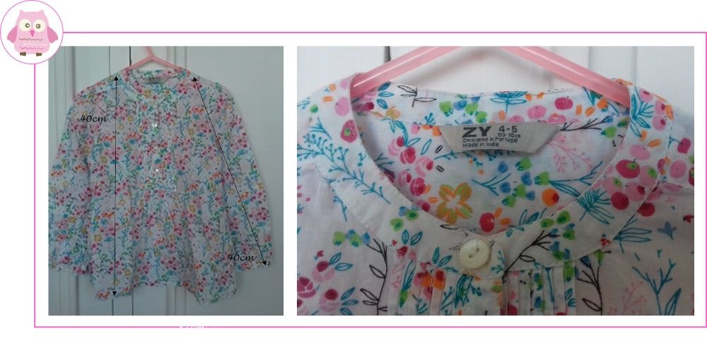 4-5Anos Menina Primavera/Verão - blusas e casacos