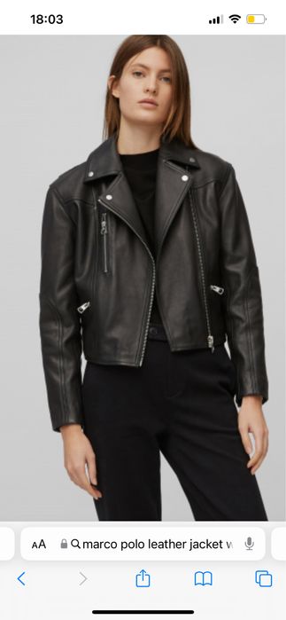 Marc o’Polo шкіряна куртка косуха жіноча