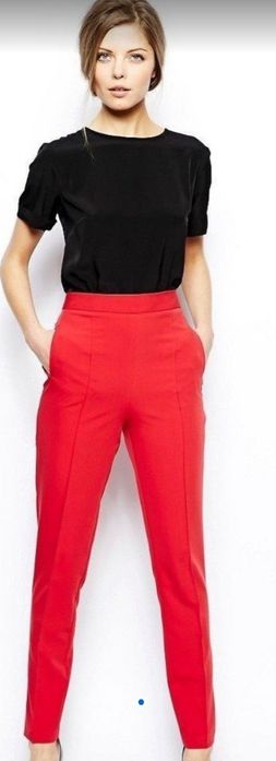 Жіночі червоні брюки М/Л