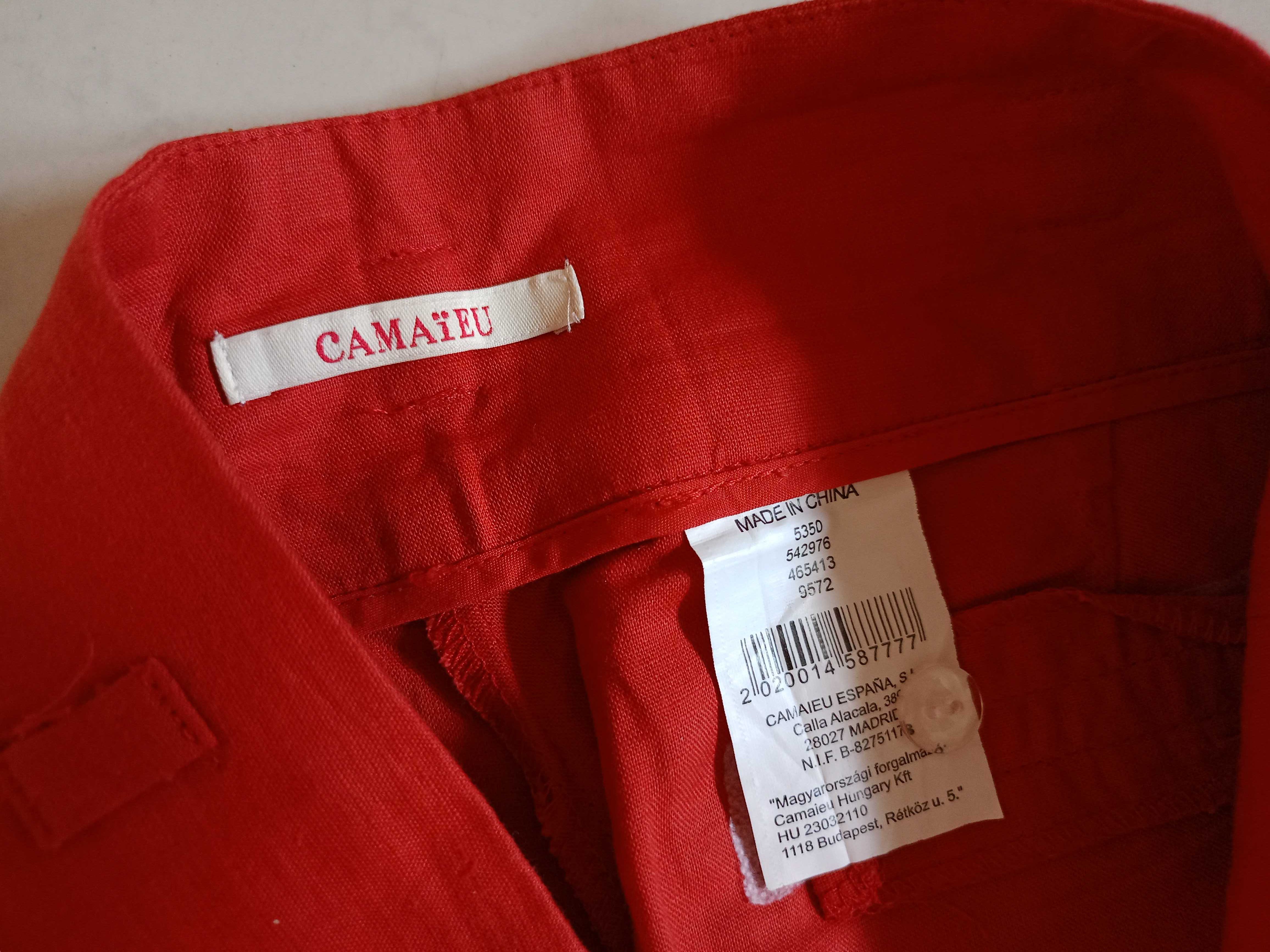 spodnie lniane firmy Camaïeu rozmiar 36