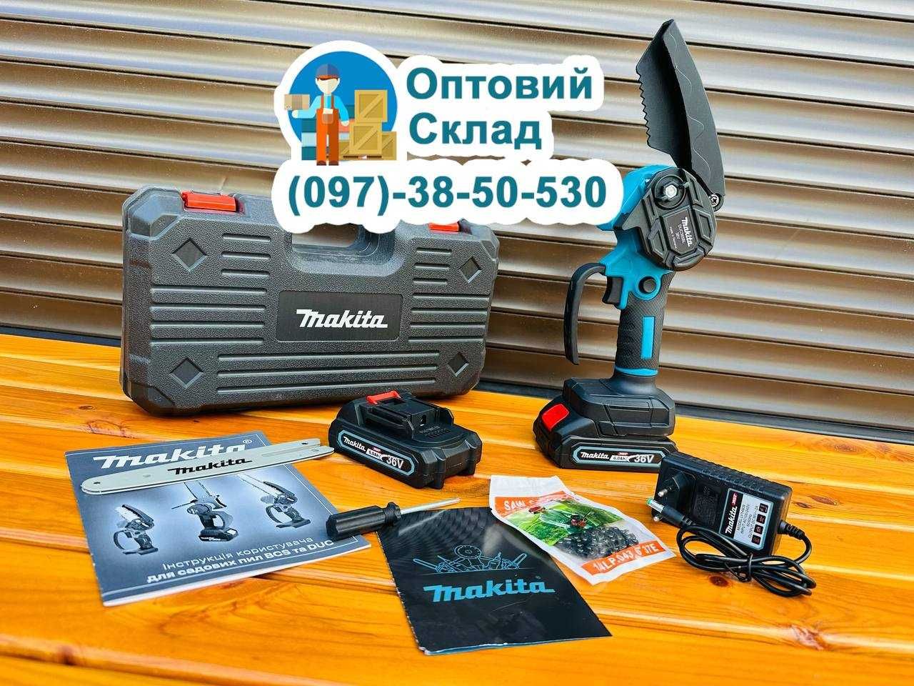 Акумуляторний Сучкоріз Makita DUC365 Міні пилка Гілкоріз 15см 36В-6Ач
