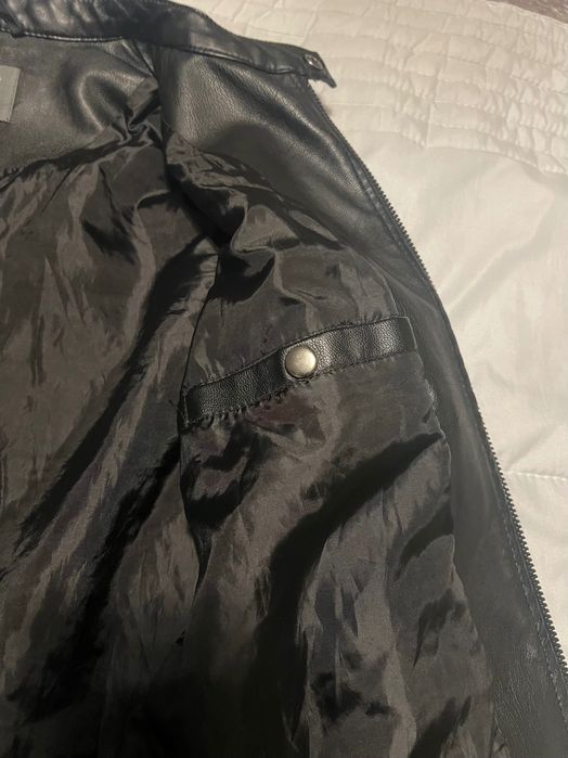 Jaqueta de homem em Napa preta