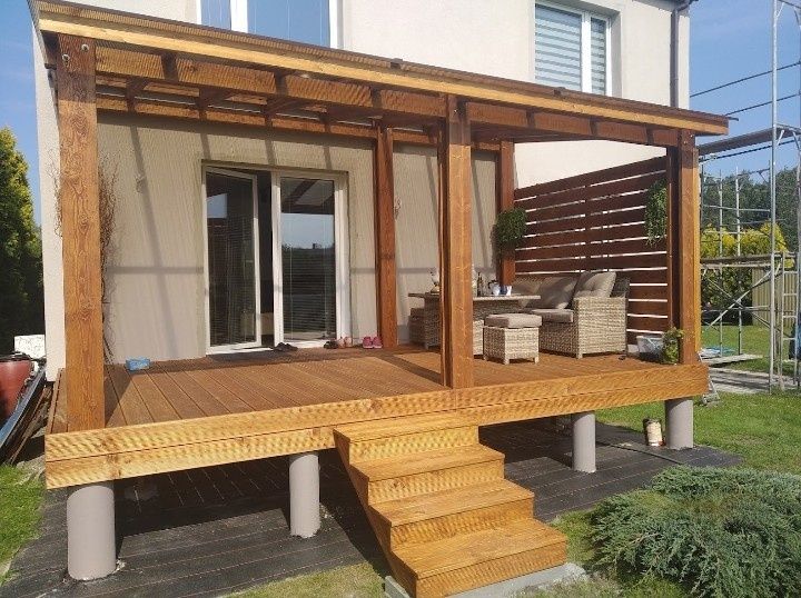 Domek drewniany,Taras drewniany,,Pergola,Garaż,Wiata garażowa
