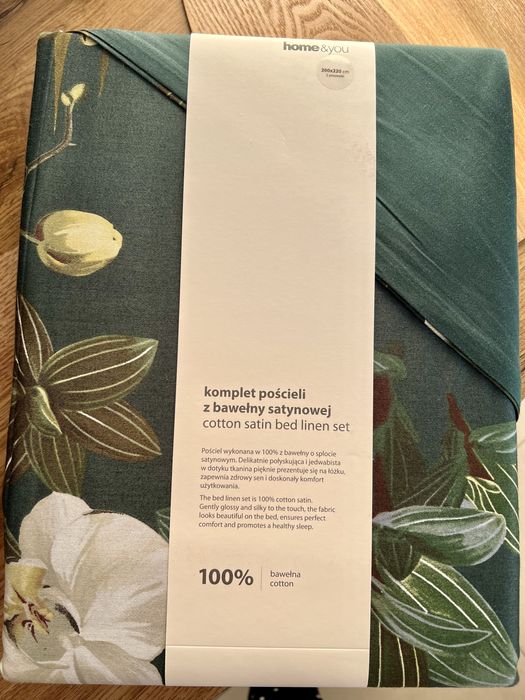 Pościel 200x220 bawełna satynowa home&you nowa
