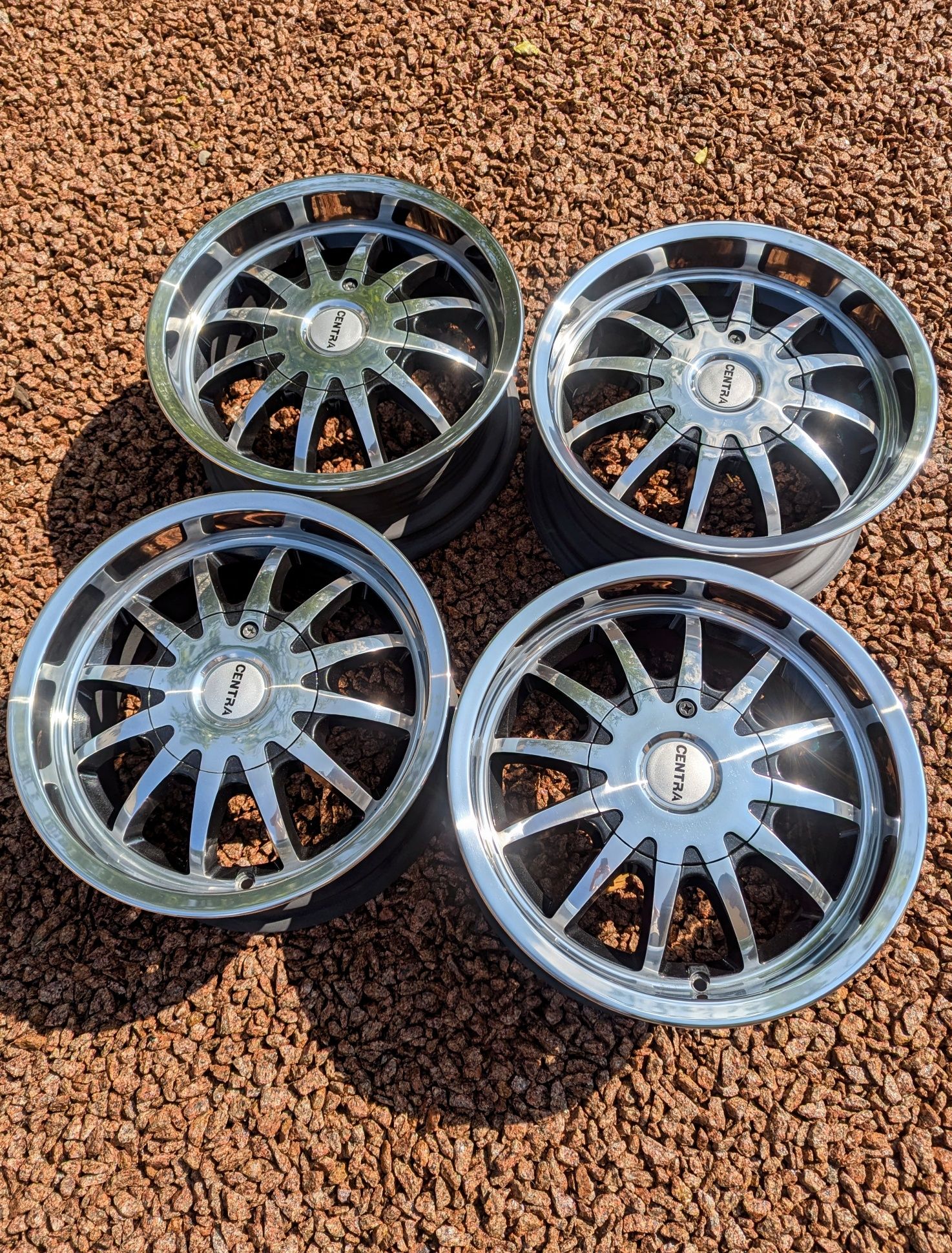R15, 4x100 диски поліровані полки, центра, Centra