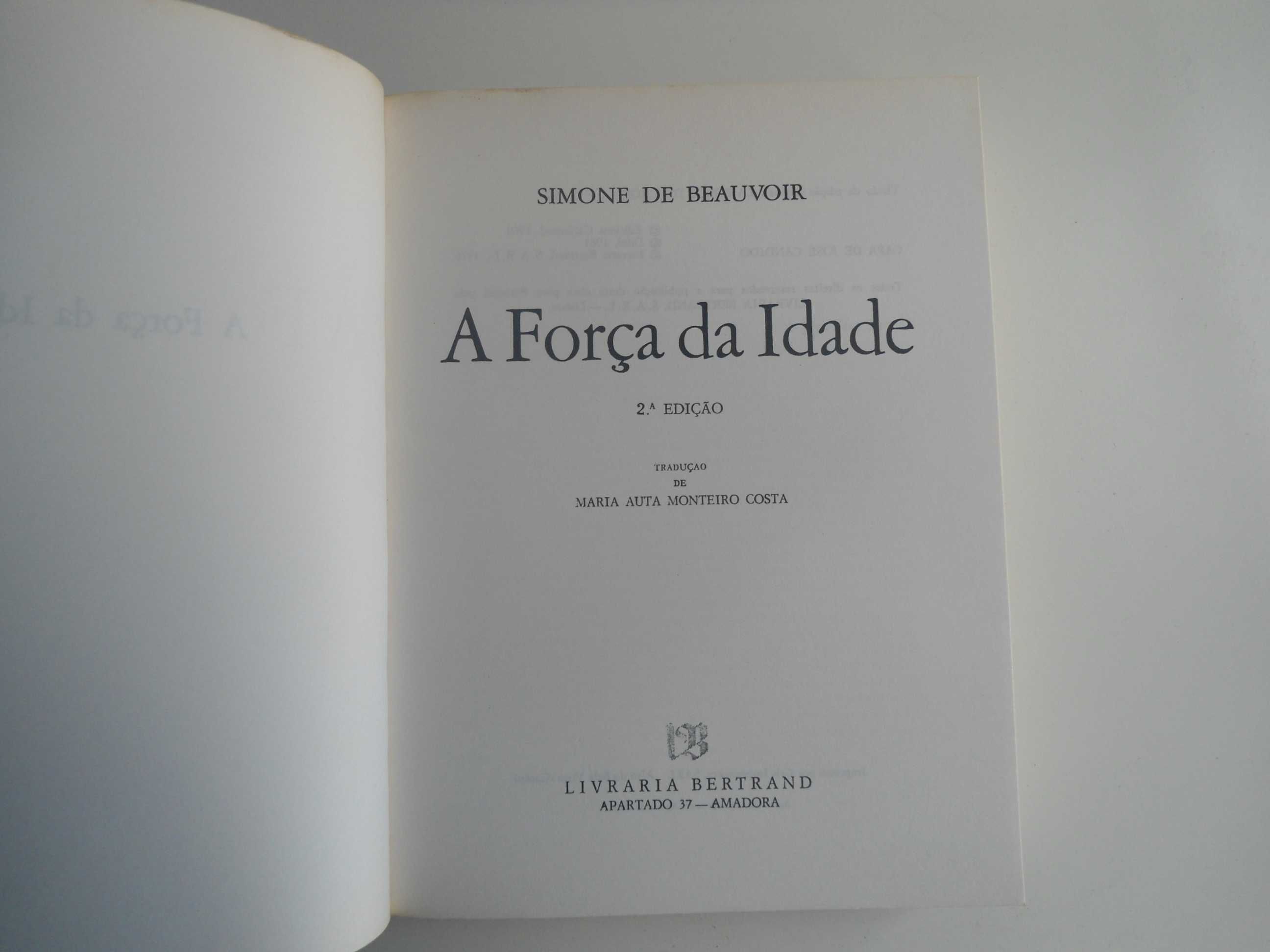 A Força da Idade por Simone de Beauvoir