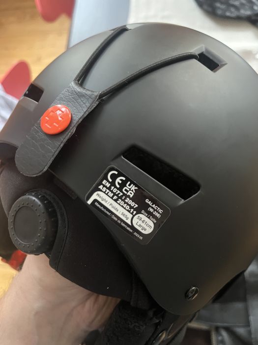 Kask snowboardowy SPY rozm. 59-61 cm czarno- pomarańczowy