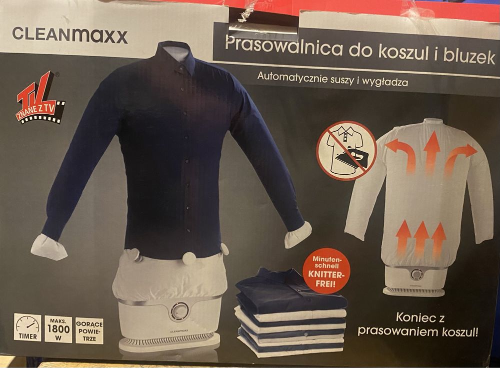 Prasowalnica do koszól i bluzek Cleanmaxx