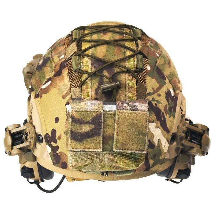 Комплект: Шолом + Кавер + Навушники + Підсумок противаги + ліхтарик