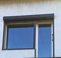 Okno balkonowe,plastik,wym.210/86,5  149/139.