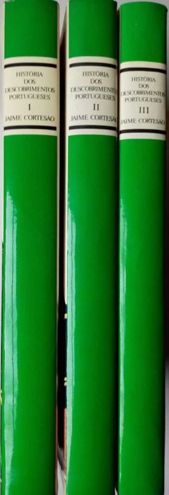 Livros “História dos descobrimentos portugueses”, de Jaime Cortesão