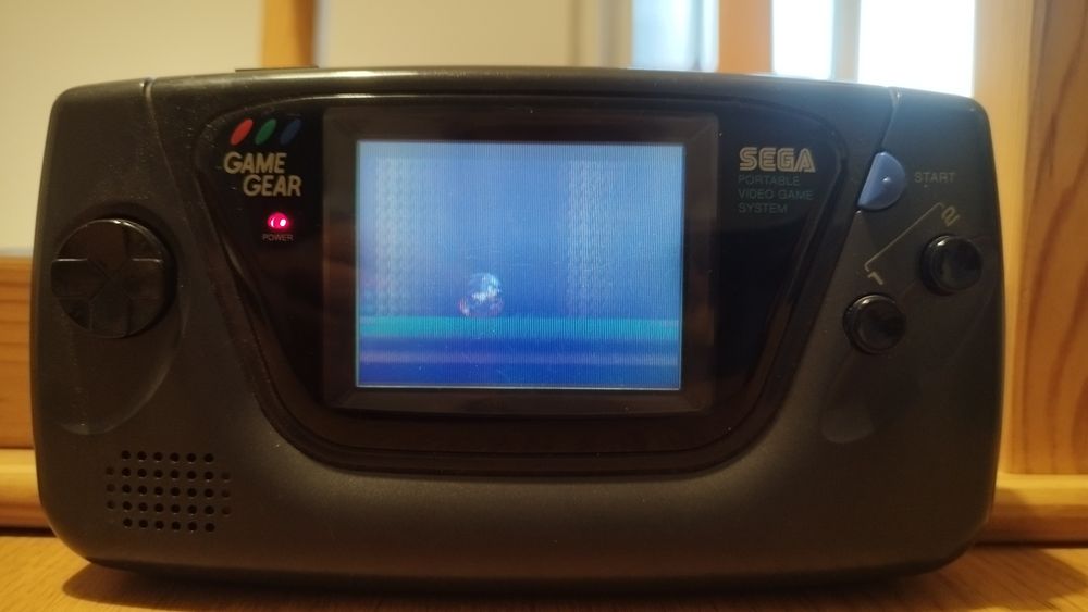 Sega game gear + Sonic chaos + vidro suplente