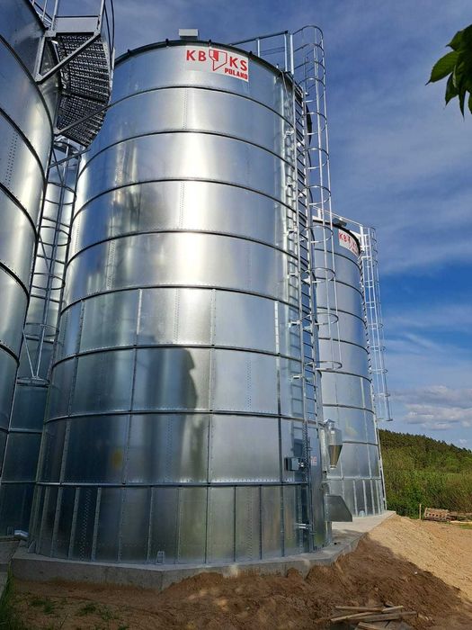 Silos płaskodenny 300t wentylacja KBKS POLAND PROMOCJA
