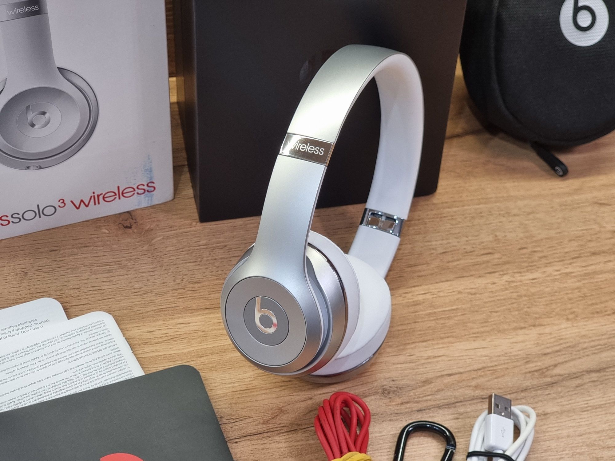 Słuchawki bezprzewodowe Beats by Dr Dre Solo Wireless 3 Silver