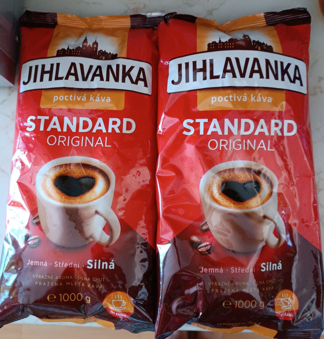 Чеська кава натуральна мелена Jihlavanka STANDARD 1000г-1кг
