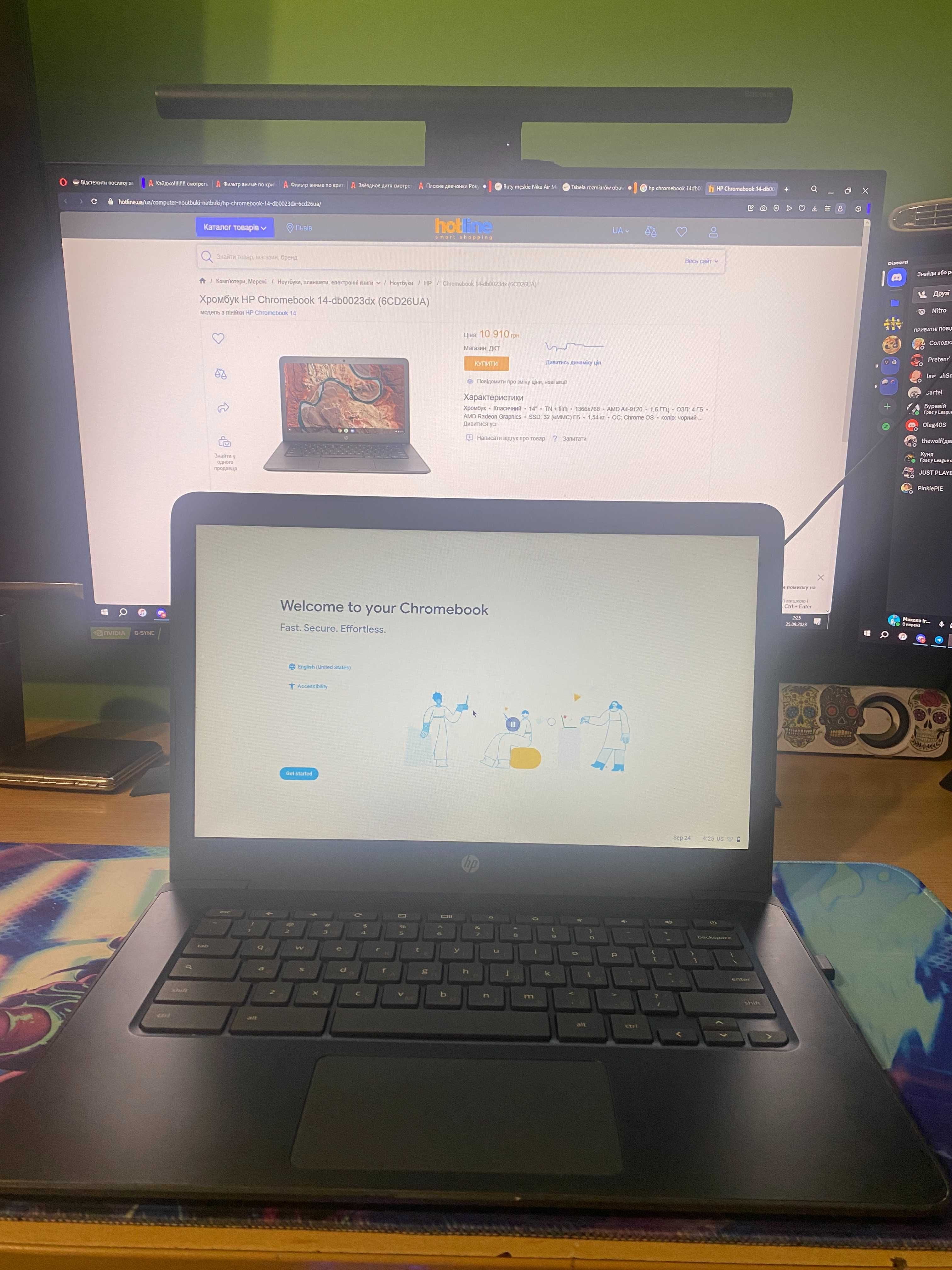 Хромбук HP Chromebook 14-db0023dx (No Box)