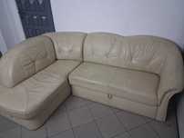 Narożnik lewy 160x220 eco skóra z funkcją spania