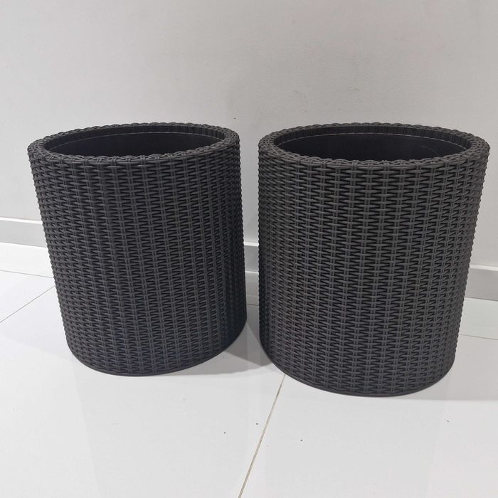 Donica 2 szt, kolor brąz,