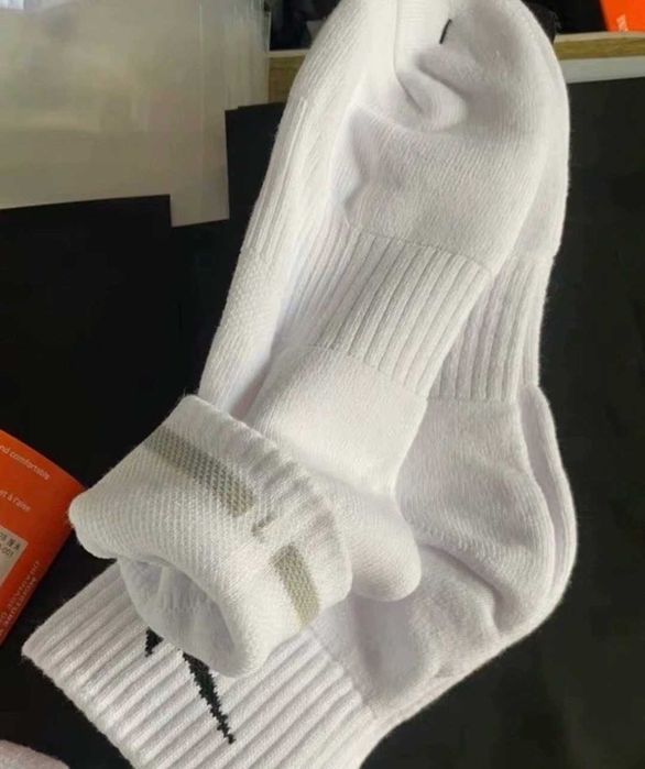 Skarpetki bawełniane Nike Medium Pure White – 6 par