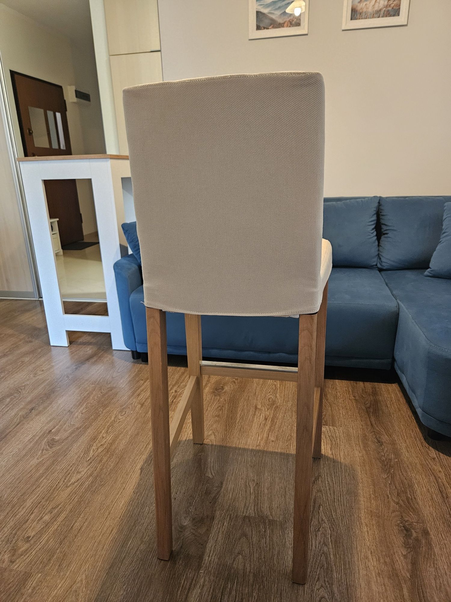 IKEA BERGMUND 2 Stołeka barowy z oparciem