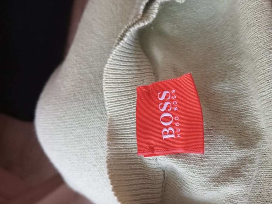 Pistacjowy męski sweterek roz XXL