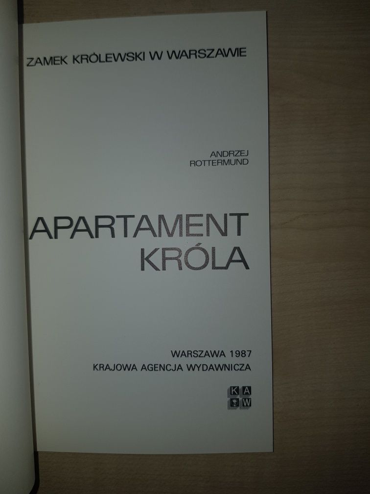 Apartament króla. Zamek królewski w Warszawie.