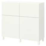 Portas, gavetas e estantes Bësta do IKEA.