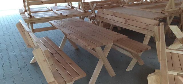 stoły drewniane ogrodowe (świerk skandynawski)