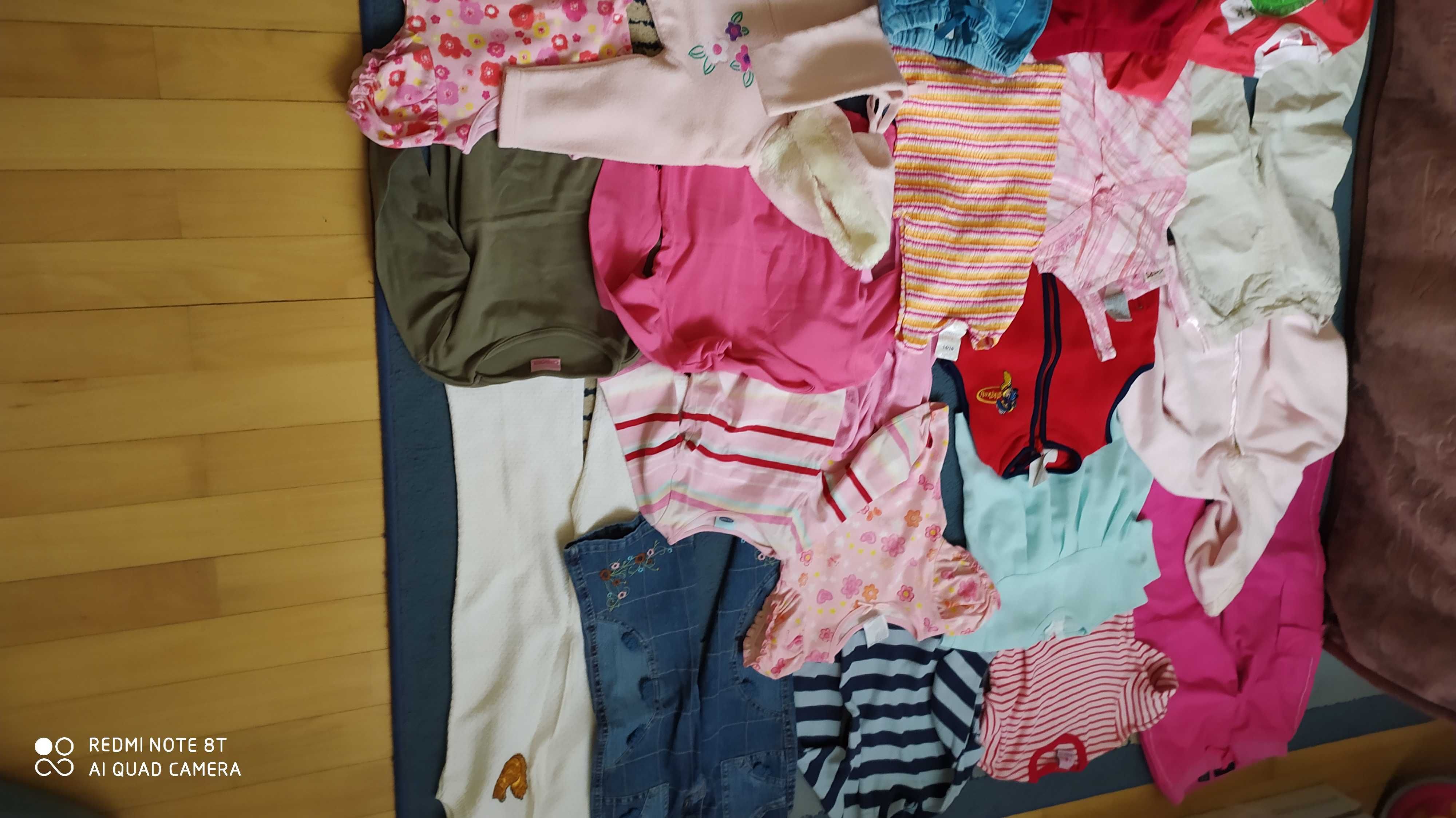 ubrania dziewczęce 86 92 cm na wiek 18 24 miesięcy 86 sztuk odzież