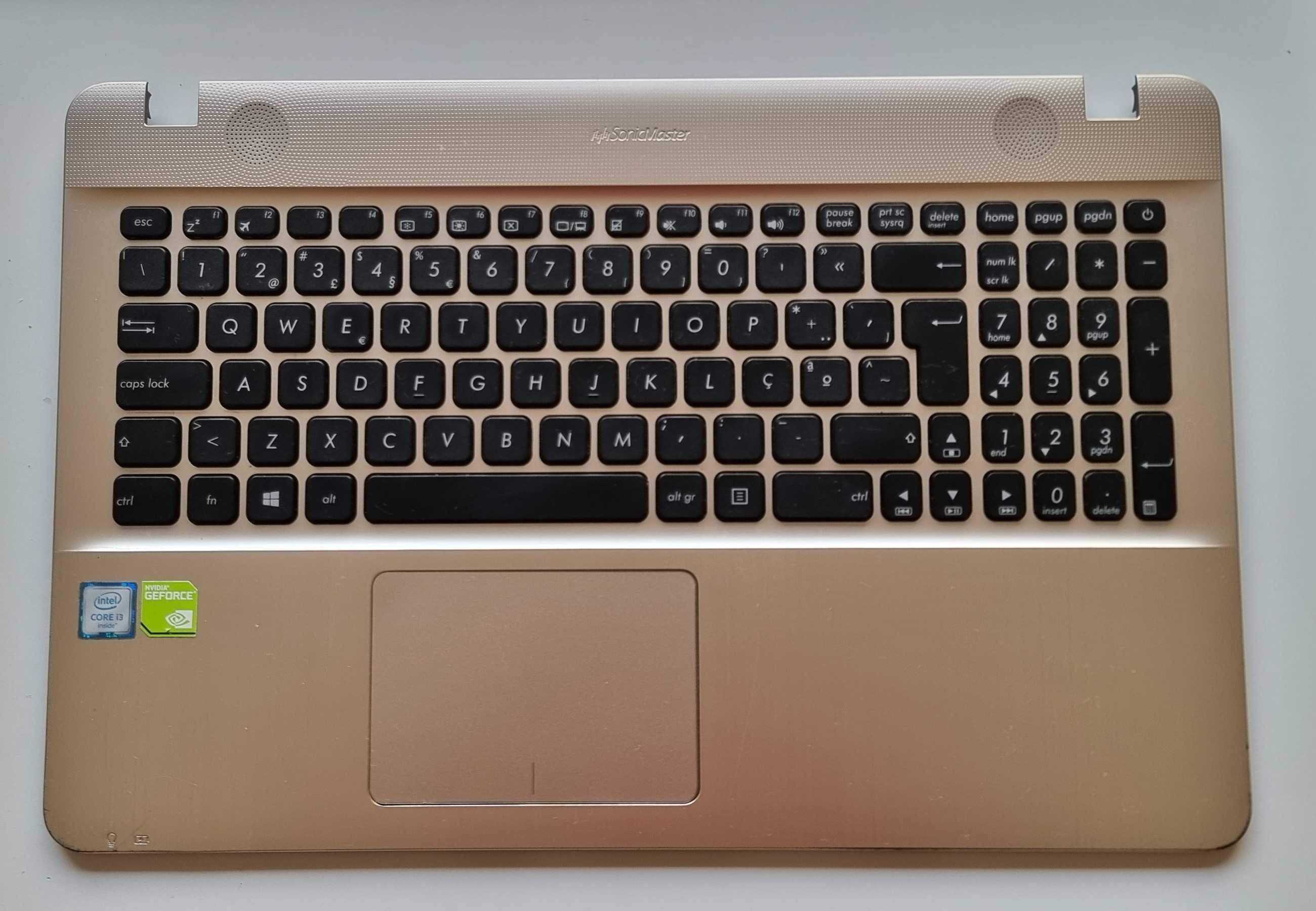 Teclado Asus X541 Dourado