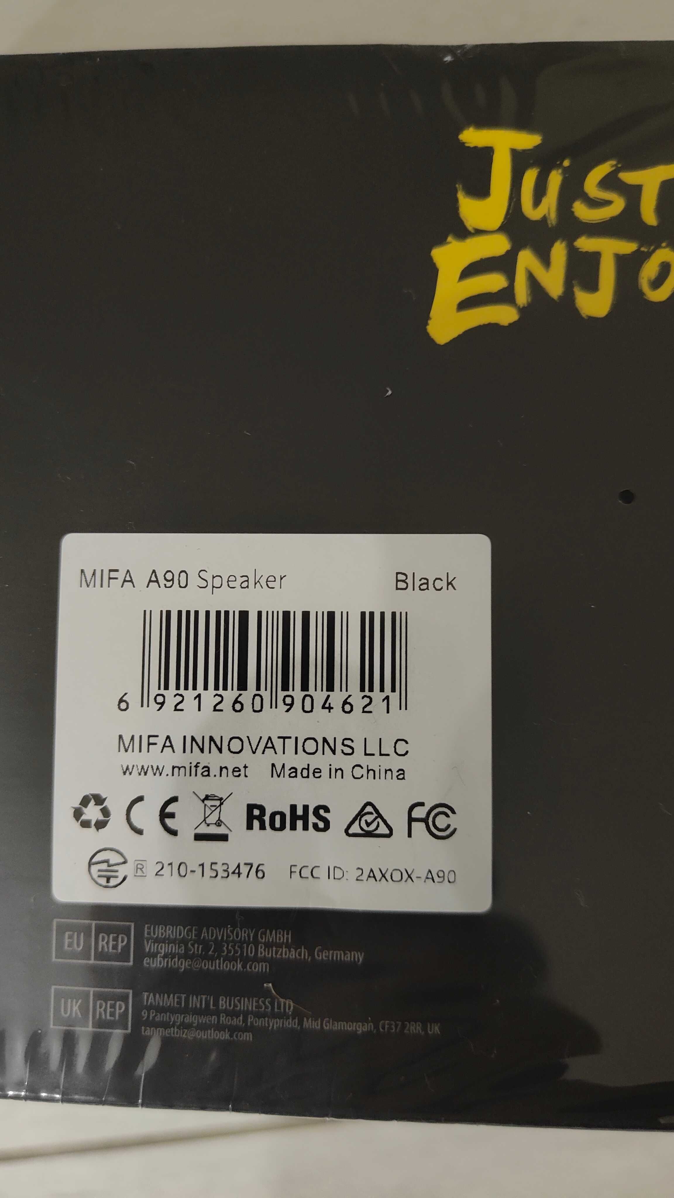 Mifa A90 Black НОВА Оригінал колонка /60 Вт/IPX8/BL5.0/8000mAh