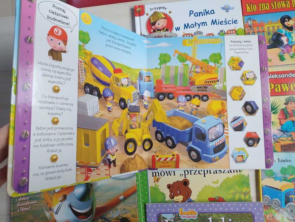 Zestaw książeczek dla dzieci Samoloty Tuwim Przygody strażaka Franklin
