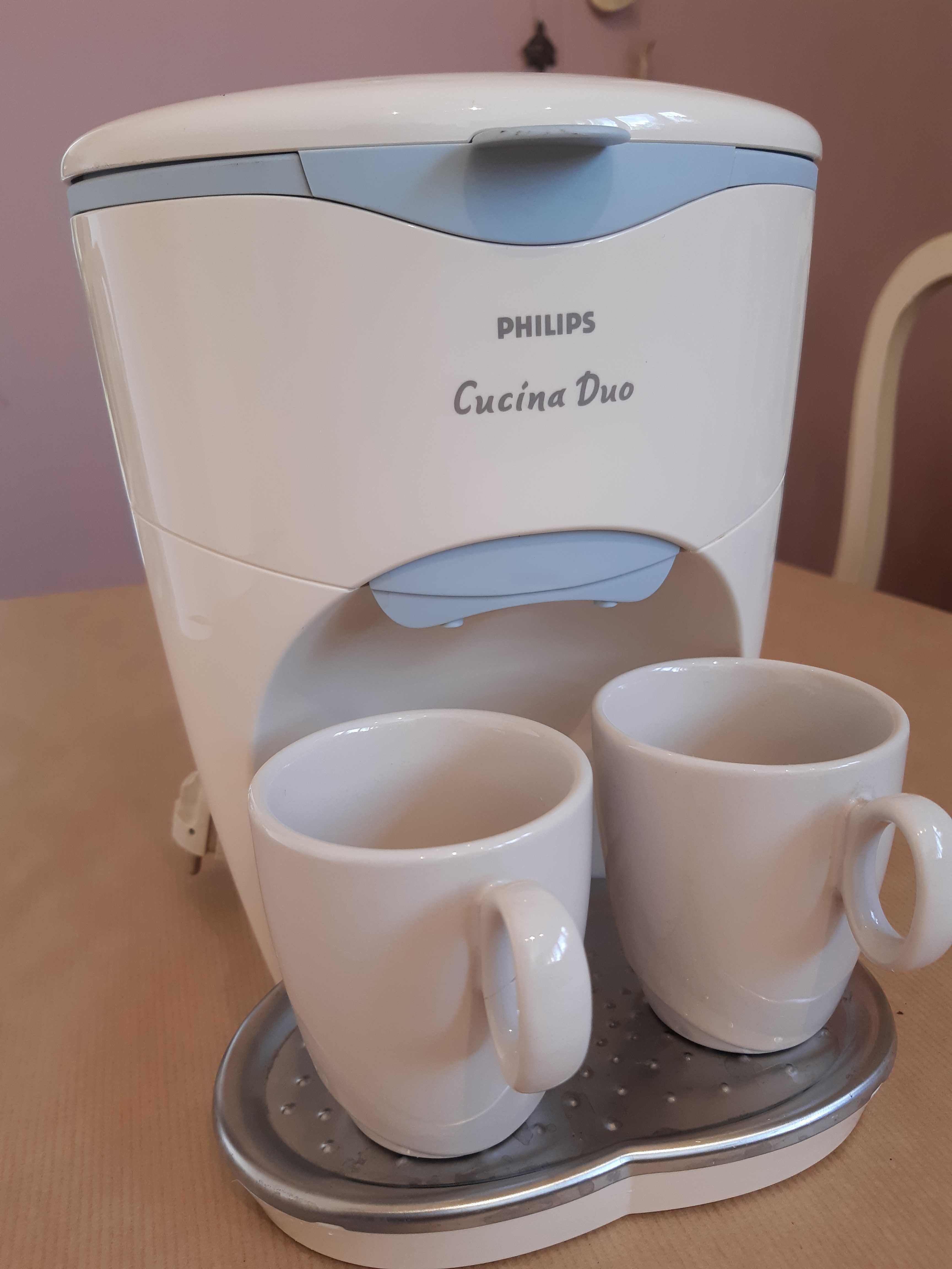 Expres przelewowy  PHILIPS Cucina Duo + 2 FILIŻANKI