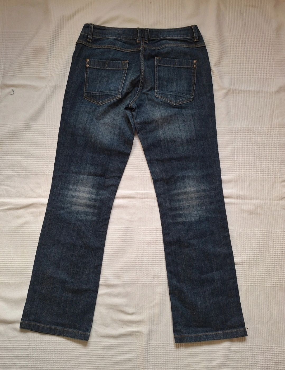 Damskie jeansy bootcut granatowe rozmiar L
